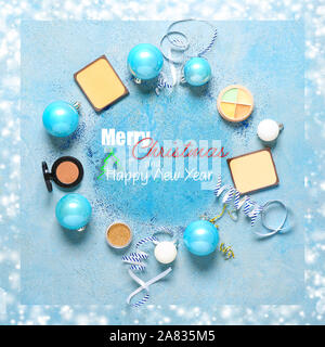 Schöne Grußkarte für Weihnachten und das neue Jahr Feier Stockfoto