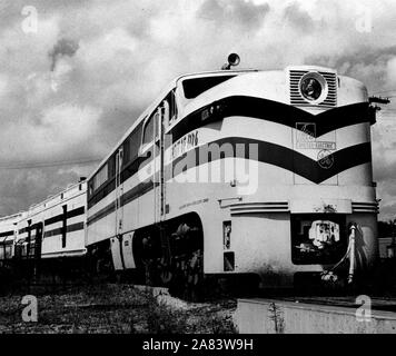 Die Freiheit Zug war sieben - Auto Zug, der in den USA von September 1947 bis Januar 1949 reiste. Es war in der Geschichte der amerikanischen Demokratie gewidmet. Stockfoto