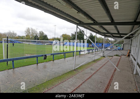 Allgemeine Ansicht der Boden während Romford vs Soham Stadt Förster, BetVictor Liga Nord Abteilung Fußball an der Brentwood in der 2. November 2019 Stockfoto