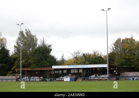 Allgemeine Ansicht der Boden während Romford vs Soham Stadt Förster, BetVictor Liga Nord Abteilung Fußball an der Brentwood in der 2. November 2019 Stockfoto
