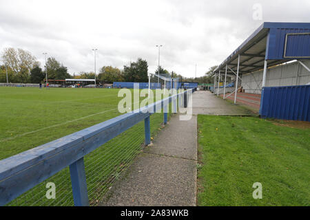 Allgemeine Ansicht der Boden während Romford vs Soham Stadt Förster, BetVictor Liga Nord Abteilung Fußball an der Brentwood in der 2. November 2019 Stockfoto