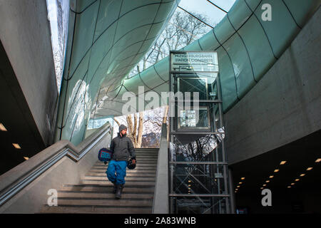 Base Station Hungerburgbahn Standseilbahn auf dem Kongress, die Architektin Zaha Hadid, Innsbruck, Tirol, Österreich Stockfoto