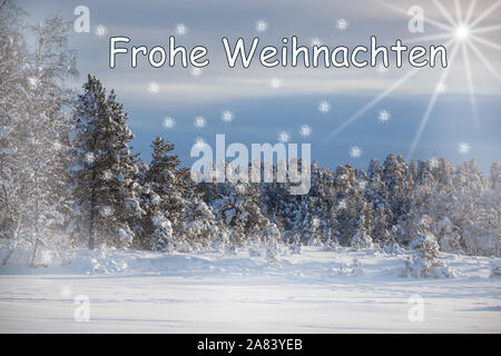 Frohe Weihnachten, Weihnachtskarte, Weihnachtsgruß Stockfoto