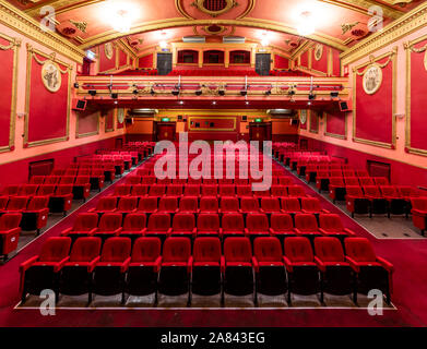 Savoy Theater, Monmouth eine Klasse 11 aufgeführten Veranstaltungsort 2019 Theater des Jahres in der Walisischen Gastfreundschaft Preise gestimmt. Stockfoto