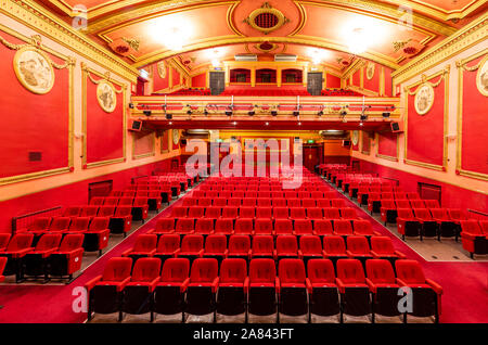 Savoy Theater, Monmouth eine Klasse 11 aufgeführten Veranstaltungsort 2019 Theater des Jahres in der Walisischen Gastfreundschaft Preise gestimmt. Stockfoto