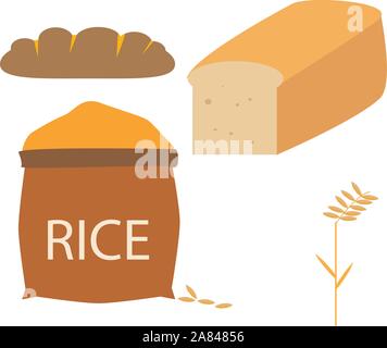 Carbohydrated Symbol auf weißem Hintergrund. flachem Design. carbohydrated unterzeichnen. Stock Vektor