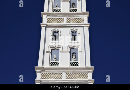 Al-Muhdhar Moschee in Tarim, Jemen Stockfoto