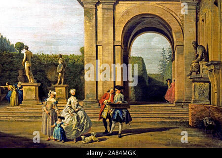 Die Villa Ludovisi Park 1749 Claude Joseph Vernet 1714-1789 Frankreich Französisch (Detail) Stockfoto