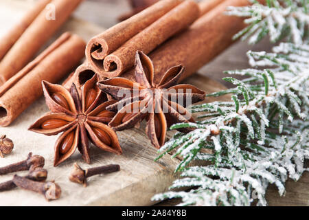 Winter-Gewürze Stockfoto