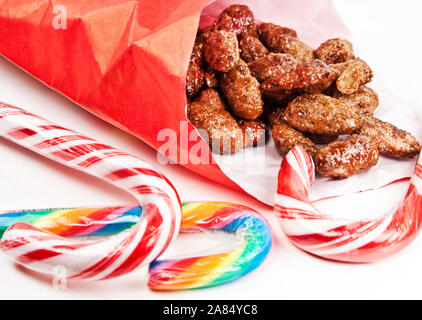 Weihnachtsbonbons Stockfoto