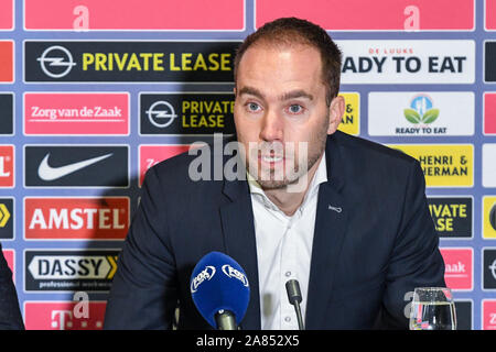 3. november 2019 Utrecht, Niederlande Fußball Niederländischer Eredivisie FC Utrecht gegen Fortuna Sittard Eredivisie seizoen 2019-2020 Sjors Ultee (Trainer/Trainer) van Fortuna Sittard Stockfoto