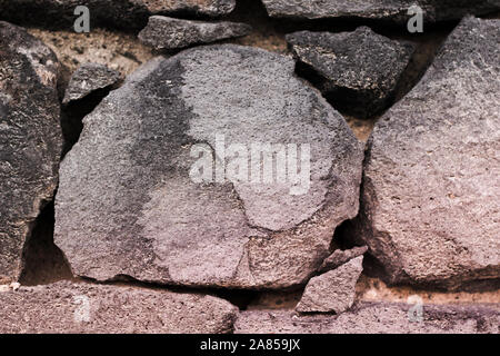 Lava stein Wand in Teneriffa Stockfoto