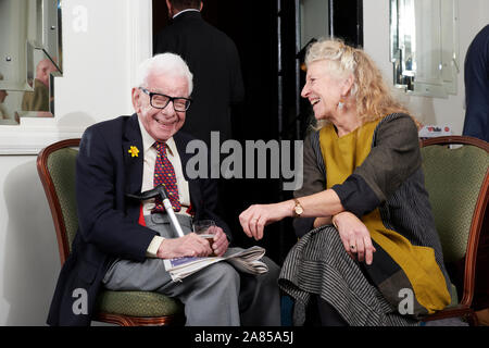 Barry Cryer&Carry akroyd an der Oldie literarische Mittagessen; 05/11/19. Stockfoto