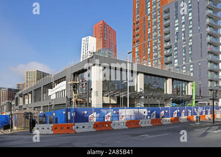 Die neuen neun elms U-Bahnstation Wandworth Straße im Bau 07.11.2019. Teil der Northern Line Extension to Battersea. London, Großbritannien Stockfoto