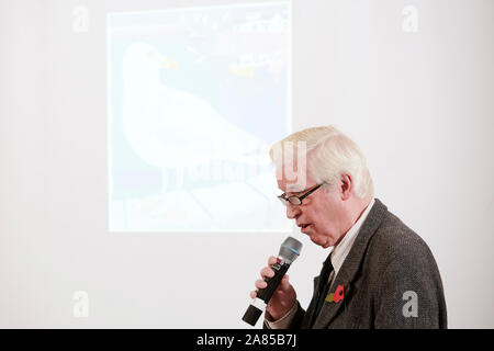 John McEwen in den Oldie literarische Mittagessen; 05/11/19. Stockfoto