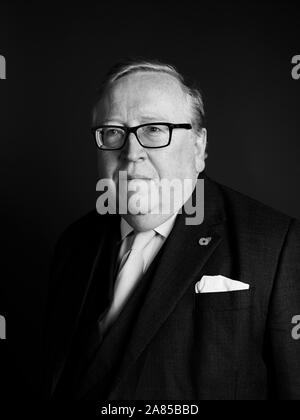 Simon Heffer in den Oldie literarische Mittagessen 05/11/19. Stockfoto