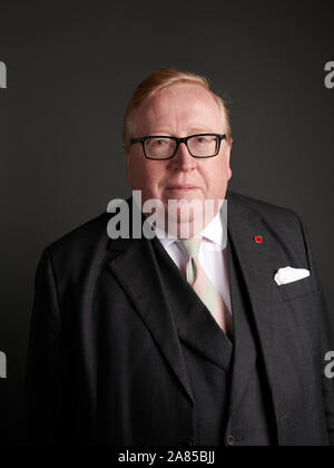 Simon Heffer in den Oldie literarische Mittagessen 05/11/19. Stockfoto