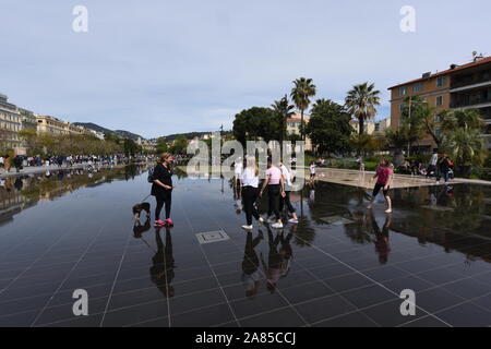 Schön, früher Frühling Tag in Nizza, Frankreich Stockfoto