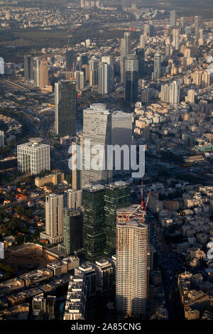 Luftbild: Skyline von Tel Aviv, Israel/Luftbild: Skyline von Tel Aviv, Israel (nur fuer redaktionelle Verwendung. Keine Werbung. Referenzdatenban Stockfoto