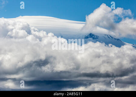 Der Berg 'Denali', früher bekannt als Mount McKinley, in Denali National Park. Stockfoto