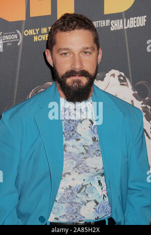 Shia LaBeouf 11.05.2019 Die Los Angeles Premiere von "Honig" gehalten am ArcLight Hollywood in Los Angeles, CA. Foto von I. Hasegawa/HNW/PictureLux Stockfoto