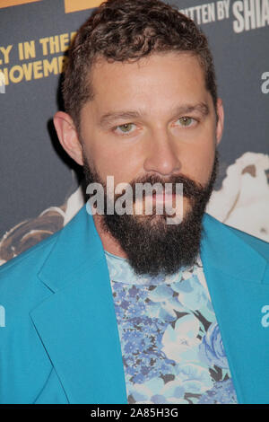 Shia LaBeouf 11.05.2019 Die Los Angeles Premiere von "Honig" gehalten am ArcLight Hollywood in Los Angeles, CA. Foto von I. Hasegawa/HNW/PictureLux Stockfoto