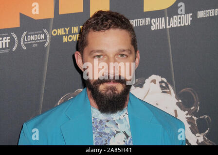 Shia LaBeouf 11.05.2019 Die Los Angeles Premiere von "Honig" gehalten am ArcLight Hollywood in Los Angeles, CA. Foto von I. Hasegawa/HNW/PictureLux Stockfoto