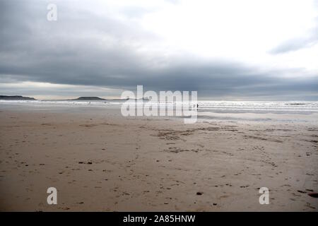 Rhoshilli Strand, Gower Penninsular, Wales Stockfoto