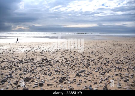 Rhoshilli Strand, Gower Penninsular, Wales Stockfoto