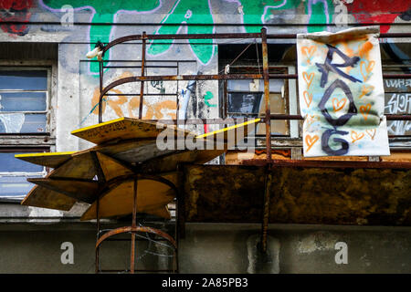 ROG ROG hocken, die ehemalige Fahrradfabrik, Ljubljana, Slowenien Stockfoto