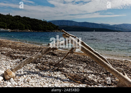 Zusammen Beach, Korfu, Griechenland Stockfoto