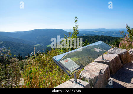 Aussichtspunkt am Mummelsee auf der 500 im Schwarzwald, Deutschland Europa EU Stockfoto