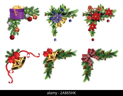 Weihnachten-Elemente für Ihre designs Stock Vektor