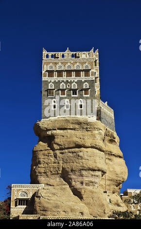 Dar Al Hajar, Rock Palace, Sanaa, Jemen Stockfoto