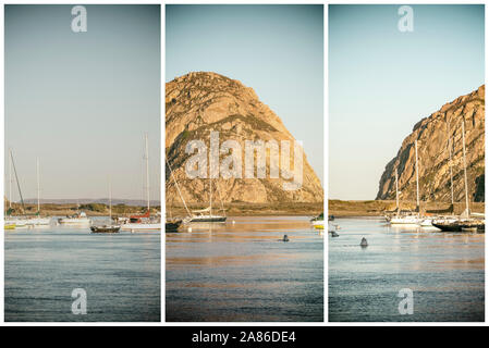 Morro Bay Harbor. Morro Bay, Kalifornien, USA. Stockfoto