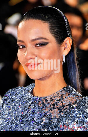 Tokio, Japan. 06 Nov, 2019. Natalia Reyes die Teilnahme an der 'Terminator: dunkles Schicksal" Premiere in Shinjuku Kabuki-cho am 6. November 2019 in Tokio, Japan Credit: Geisler-Fotopress GmbH/Alamy leben Nachrichten Stockfoto