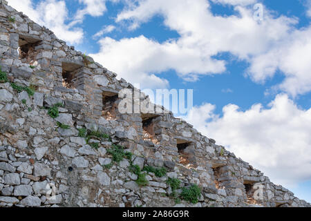 Alten venezianischen Schloß oder die Festung auf dem Hügel in wunderschönen griechischen Stadt Nafplio, Peloponnes, Griechenland Stockfoto