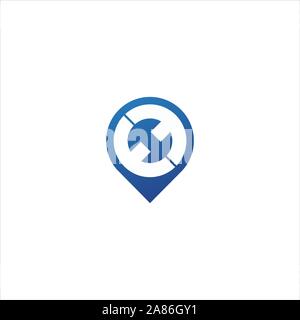 Anfangsbuchstabe E logo Vektor Konzept Design Stock Vektor