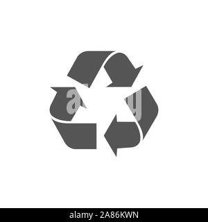 Recyceln Sie Pfeile Kreissymbol. Vector eco Abfallbehälter Schild, organische Wiederverwenden und Recyceln bio Paket Pfeilsymbol. Recyceln Sie Pfeile Kreissymbol. EPS 10. Stock Vektor