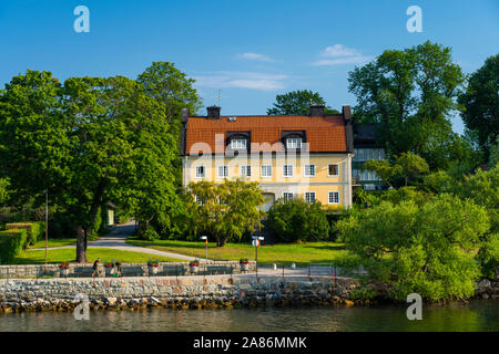 Die Blockhusudden Kap in der Nähe von Stockholm, Schweden. Stockfoto