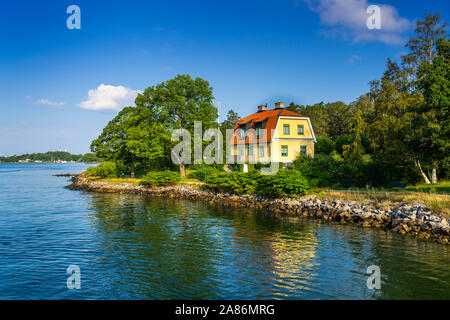 Die Blockhusudden Kap in der Nähe von Stockholm, Schweden. Stockfoto