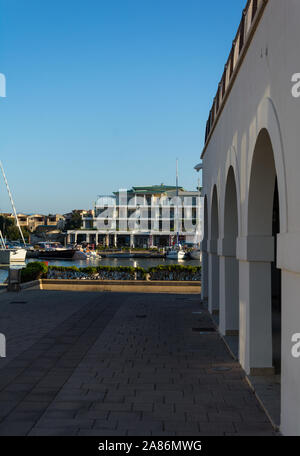 Olbia Sardinien, 19. AUGUST 2019: Maxy yaCHT in den Hafen von Olbia. Stockfoto