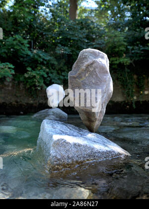 Ausgewogene Steine (Deutschland). Steine im Gleichgewicht (Deutschland) Stockfoto