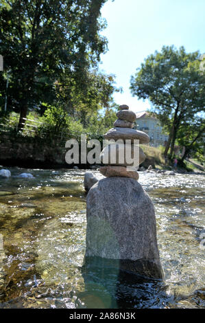 Ausgewogene Steine (Deutschland). Steine im Gleichgewicht (Deutschland) Stockfoto