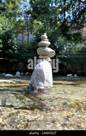 Ausgewogene Steine (Deutschland). Steine im Gleichgewicht (Deutschland) Stockfoto
