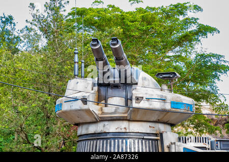 Star Wars gun Turm am Rand der Galaxie in Hollywood Studios Stockfoto