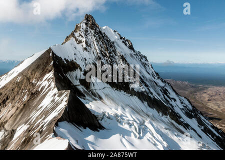 Querformat des Wrangell-St. Elias National Park in Alaska, der größte Nationalpark in den Vereinigten Staaten. Stockfoto