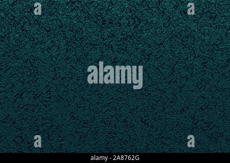 Abstrakte Textur. Schwarz wirbelt auf dunkelgrünem Hintergrund. Muster für Einrichtung, Fashion Design Stockfoto