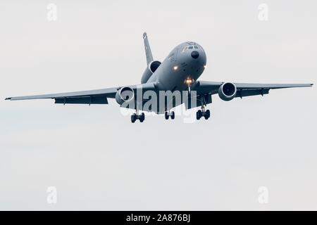 VANDALIA, Ohio/USA - 23. JUNI 2018: der United States Air Force KC-10 Extender am 2018 Vectren Dayton Airshow. Stockfoto