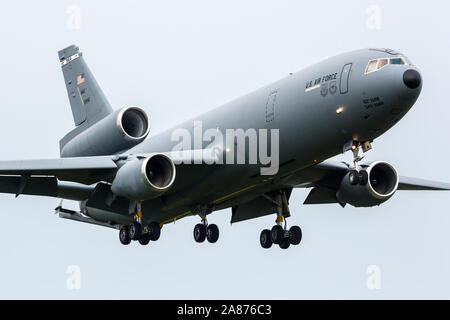 VANDALIA, Ohio/USA - 23. JUNI 2018: der United States Air Force KC-10 Extender am 2018 Vectren Dayton Airshow. Stockfoto